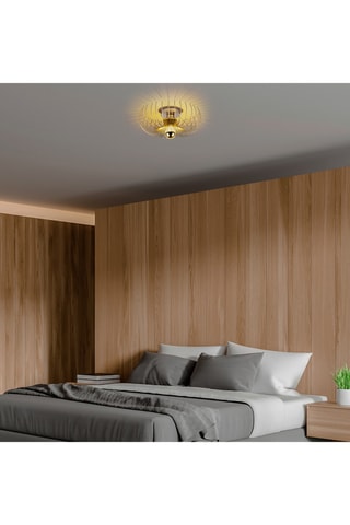 Plafondlamp Karsortel - Goudkleurig - 40 W