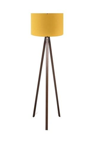 Lampadaire trépied - Jaune et marron - 40 W