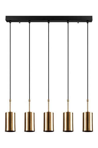 Hanglamp Kem - Goudkleurig en Zwart - 5 x 40 W