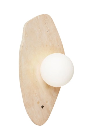 Travertijn Wandlamp - Beige