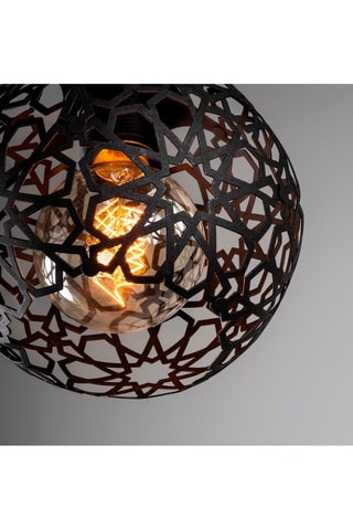 Hanglamp Fellini - Zwart - 6 x 40 W