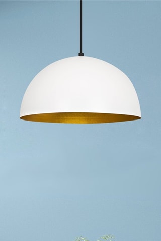 Hanglamp - Wit en Goudkleurig - 40 W