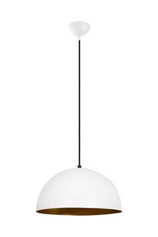 Hanglamp - Wit en Goudkleurig - 40 W