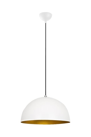 Hanglamp - Wit en Goudkleurig - 40 W
