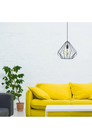 Hanglamp Diamond - Zwart - 100 W