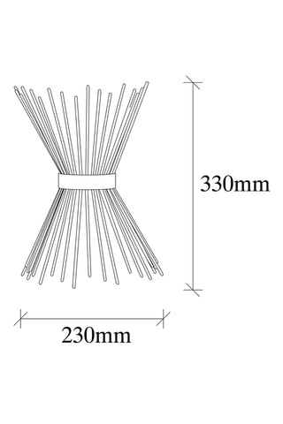 Wandlamp - Koperkleurig - 2 x 40 W