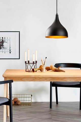 Hanglamp Saglam - Zwart - 100 W