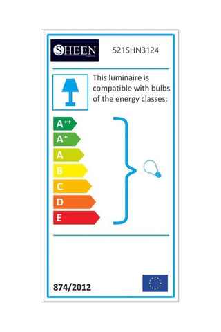 Hanglamp Erebos - Zwart en Naturel - 6 x 100 W