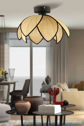 Plafondlamp - Ecru en Zwart - 40 W