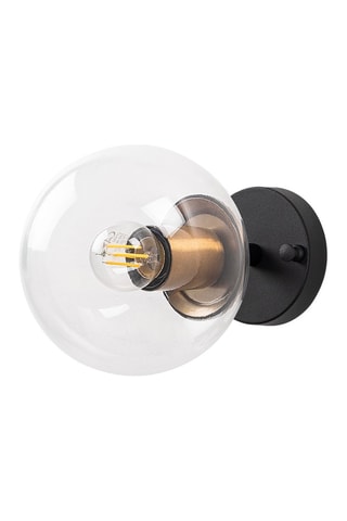 Wandlamp Atmaca - Zwart en Koperkleurig - 15 W