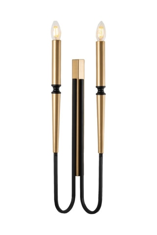 Wandlamp Lumi - Zwart - 2 x 40 W