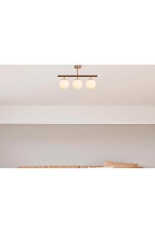 Plafondlamp - Goudkleurig - 3 x 15 W