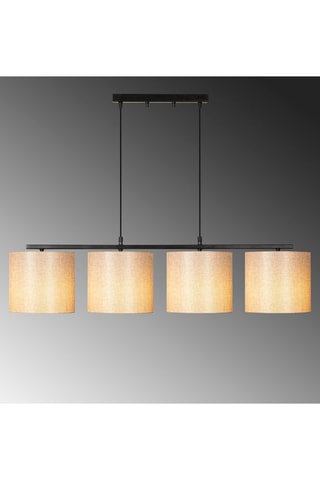 Hanglamp Valiz - Zwart en Crèmekleurig - 4 x 100 W