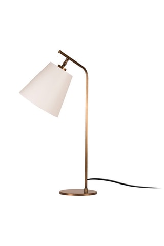 Tafellamp Salihini - Goudkleurig en Beige - 60 W