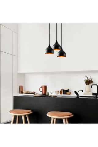 Hanglamp Tattoo - Zwart - 3 x 60 W