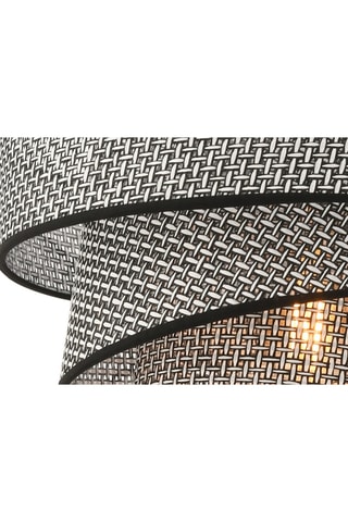 Hanglamp Couper Hazeran - Zwart en Grijs - 45-60 W