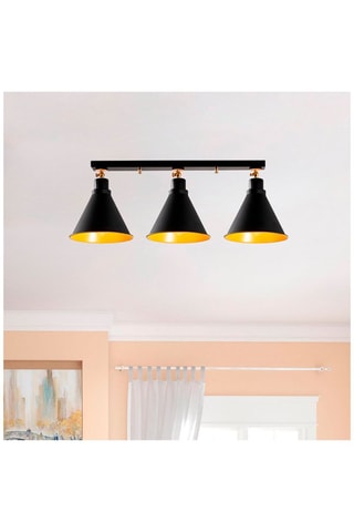 Plafondlamp Berceste Zwart