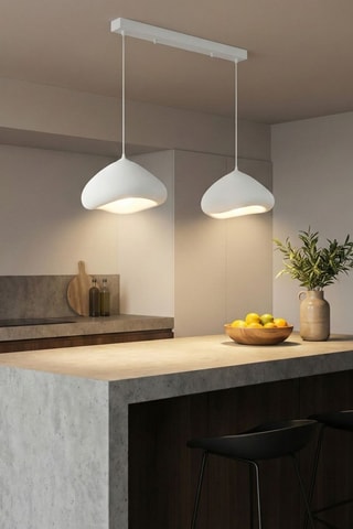 Hanglamp - Wit - 2 x 40 W