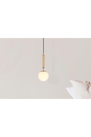 Hanglamp King - Goudkleurig en Transparant - 3 x 40 W