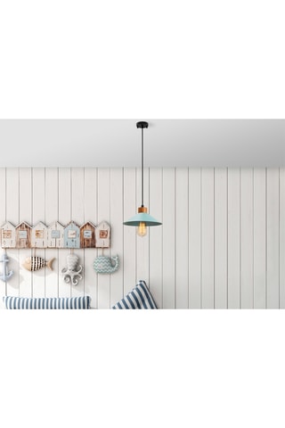 Hanglamp - Blauw - 40 W