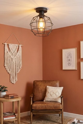 Plafondlamp - Zwart - 40 W