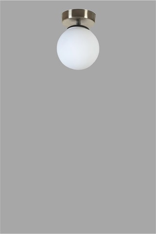 Plafondlamp - Zilverkleurig en Wit - 60 W