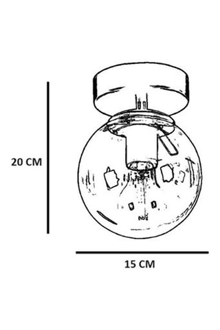 Plafondlamp - Zilverkleurig en Wit - 60 W