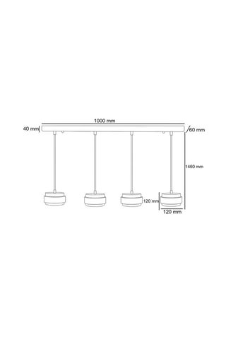 Suspension en bois et travertin - Beige