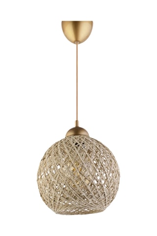 Hanglamp DL350 - Beige en Goudkleurig - 60 W