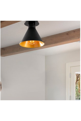 Plafondlamp Berceste - Zwart - 100 W