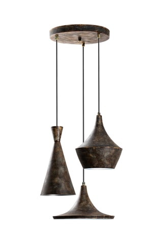 Hanglamp Tom - Donkerbruin - 3 x 40 W