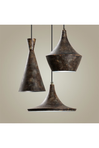 Hanglamp Tom - Donkerbruin - 3 x 40 W