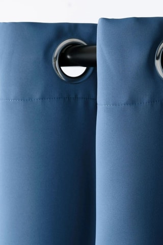 2 cortinas Halkali 250 - Azul - 145 x 250 cm