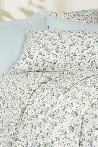 Conjunto de edredão em algodão Nola - 57 fios/cm² - Verde