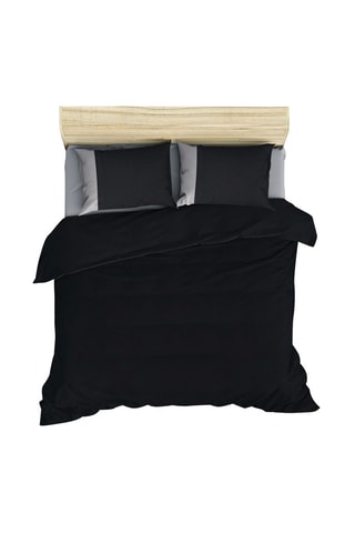 Conjunto de edredão em algodão 57 fios/cm² Plain - Preto