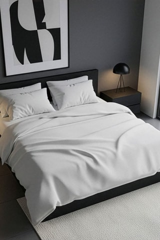 Conjunto de edredão em algodão - 57 fios/cm² - Branco