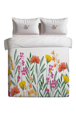 Conjunto de edredão em algodão 57 fios/cm² Clementine - Branco