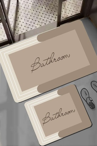 2 tapetes de banho Nakoe - Cru