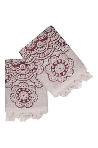 2 toalhas de banho - Cru - 50 x 80 cm