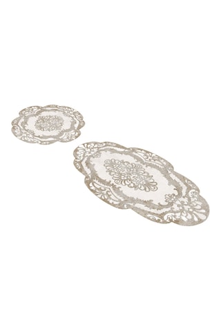 2 tapetes de banho - bege - 50 x 60 cm, 60 x 100 cm