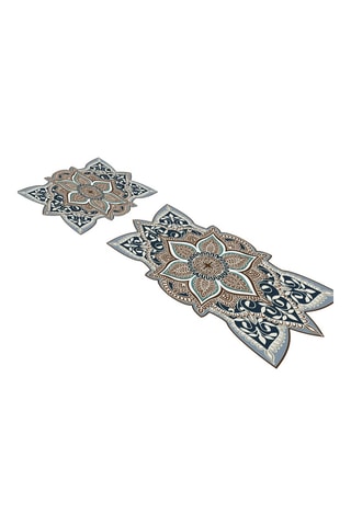 2 tapetes de banho - Creme - 50 x 60 cm, 60 x 100 cm