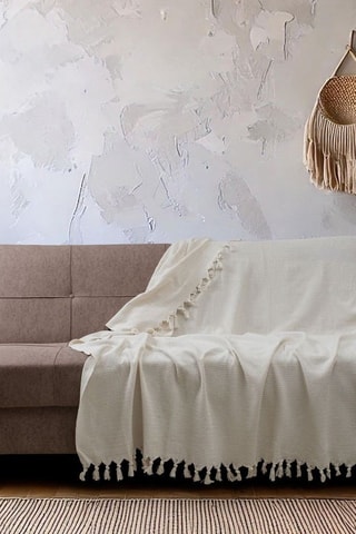 Manta de sofá - Cru - 160 x 280 cm