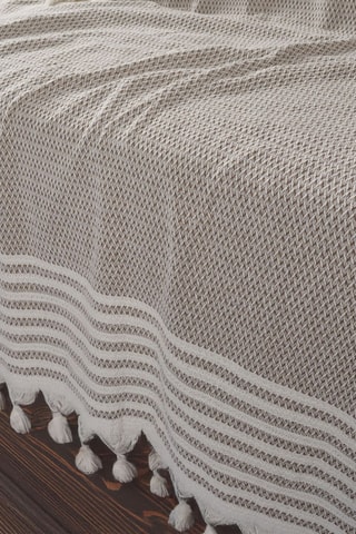 Manta de sofá - bege - 160 x 290 cm