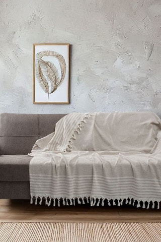 Manta de sofá - Creme - 180 x 290 cm