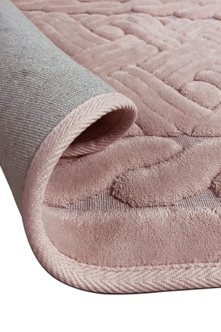 2 tapis de bain - Rose - 50 x 60 cm, 60 x 100 cm