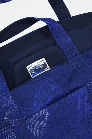 Shopping bag in cotone bio Wiley - Blu elettrico