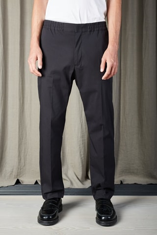 Pantaloni regular in cotone bio Billie - Nero