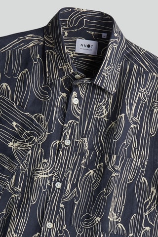 Camicia in lino Hans - Navy