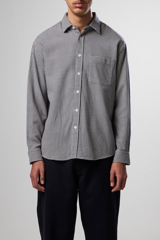 Camicia Deon - Navy e bianco