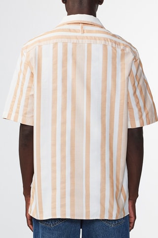 Camicia in cotone bio Jullio  - Ecrù e beige